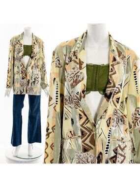 Abstract Summer Blazer